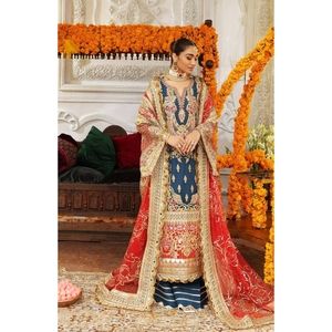 Maryum & Maria Women's Pakistani 3-Piece Custom Salwar Kameez Outfit